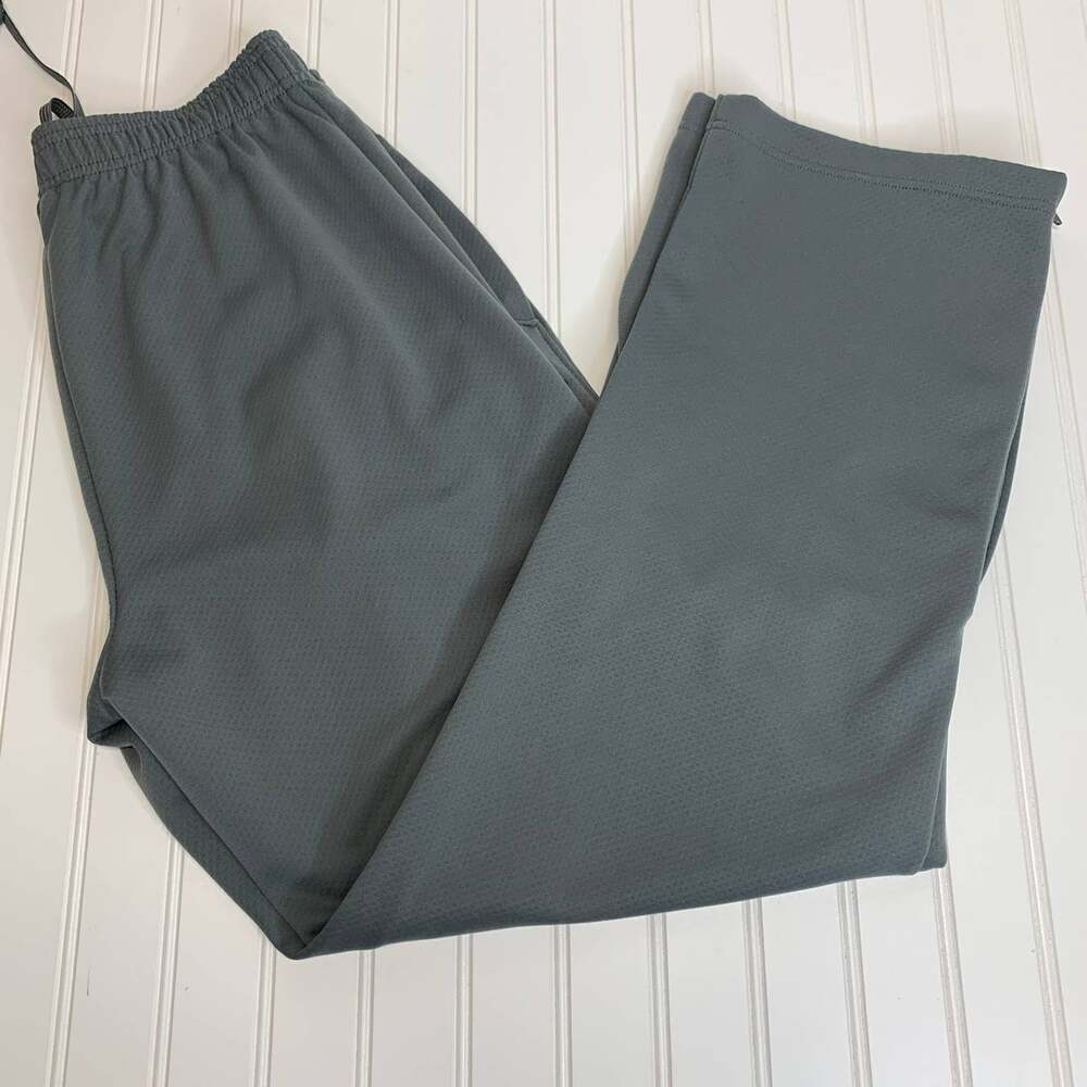 Champion Gray Sweatpants Sz Medium Track Pants Zip Ankle